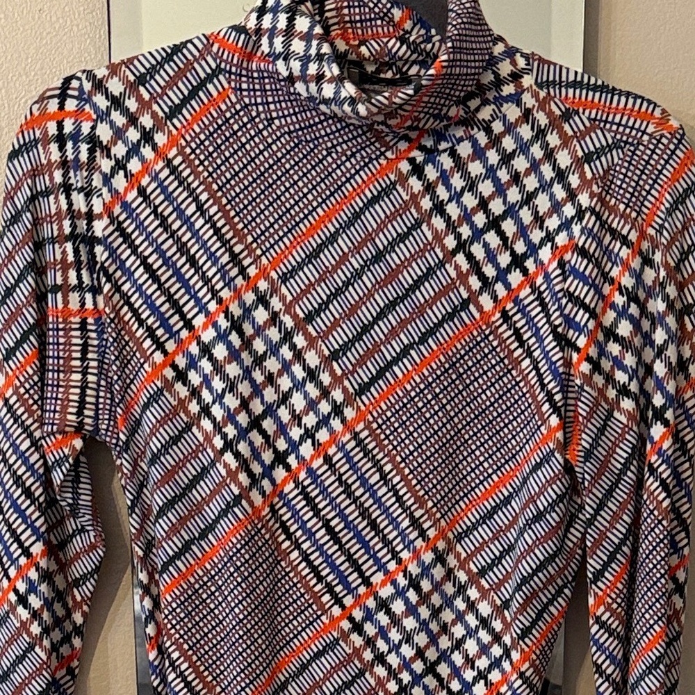Tonya Taylor Plaid Long Sleeve Dress